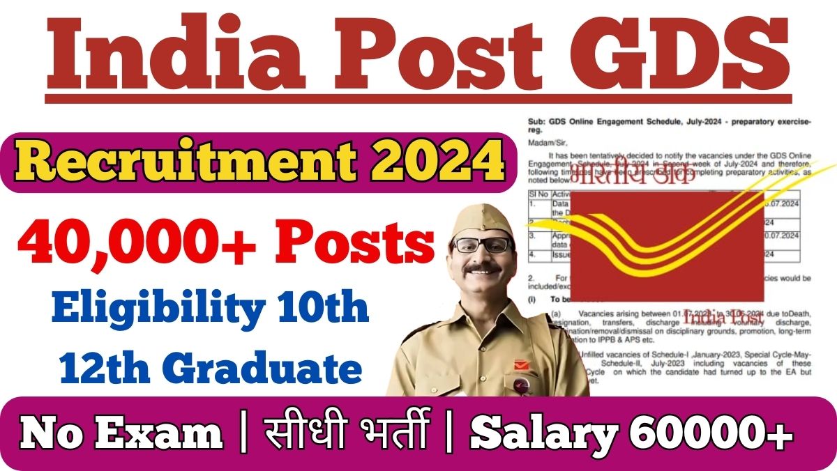 India Post GDS Recruitment 2024 Apply Online, 40,000+ Posts ...