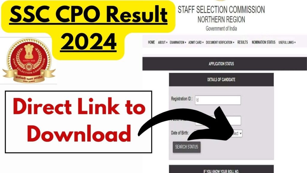 SSC CPO Result 2024