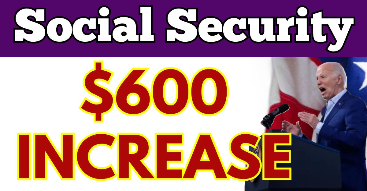 600 COLA Increase for Social Security Payment