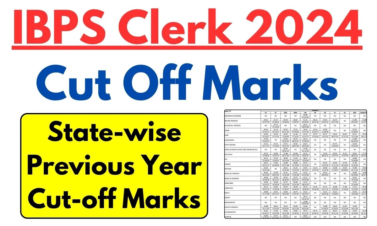 IBPS Clerk Cut Off Marks 2024