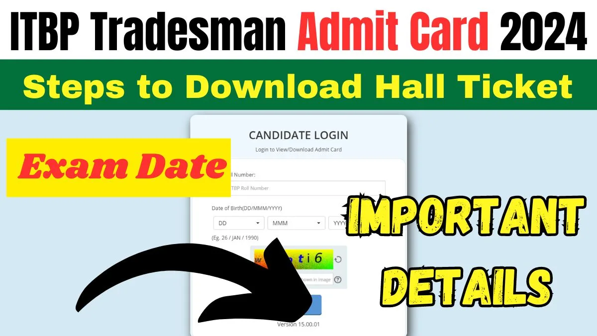 ITBP Tradesman Admit Card 2024