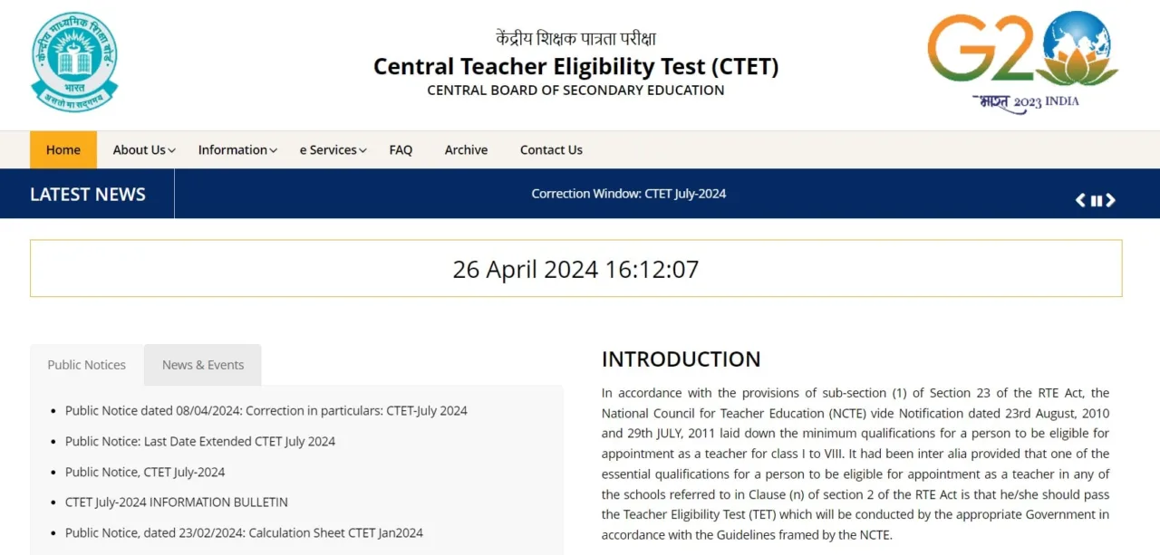 CTET December 2024 Notification 