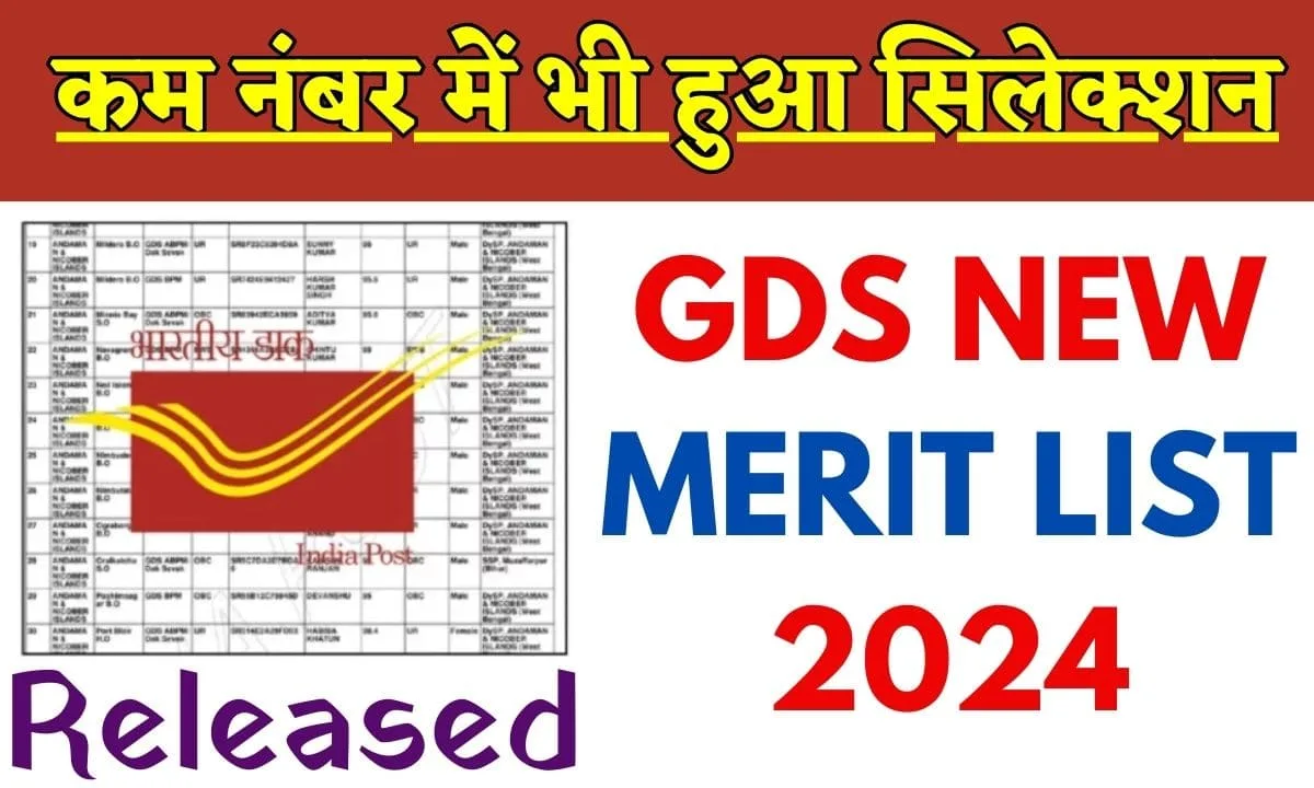 GDS New Merit List 2024