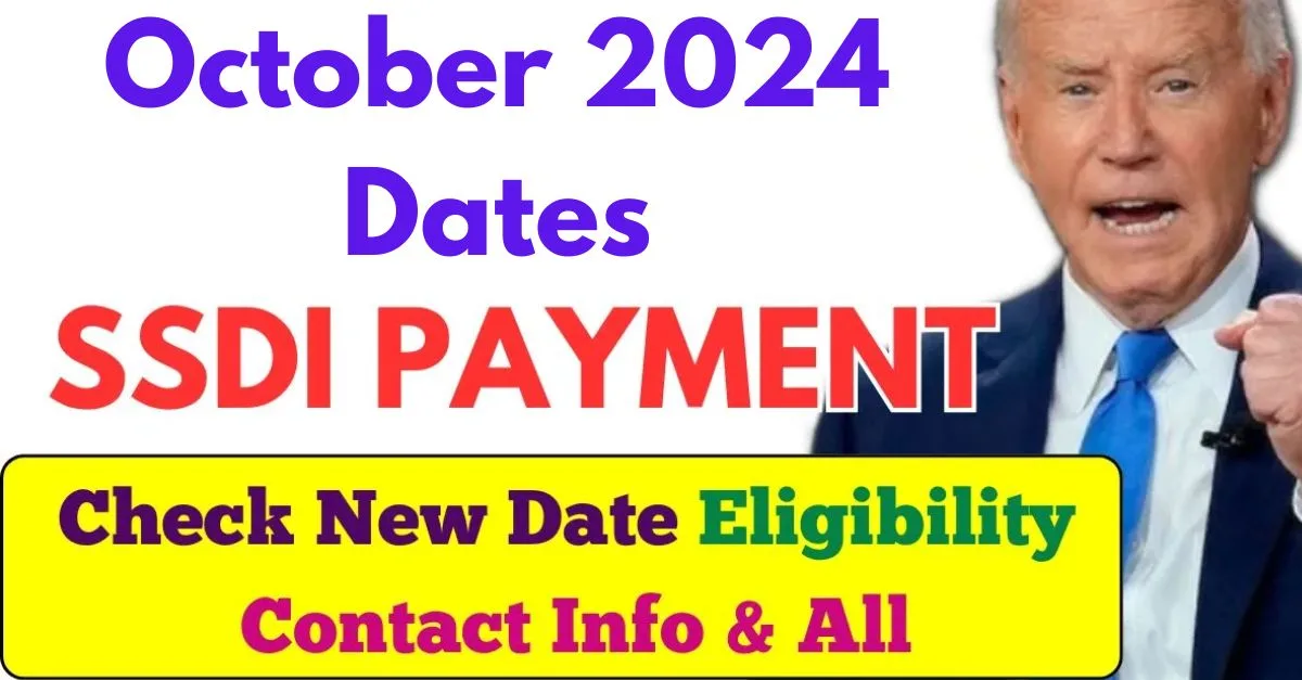 SSDI Payment Dates October 2024