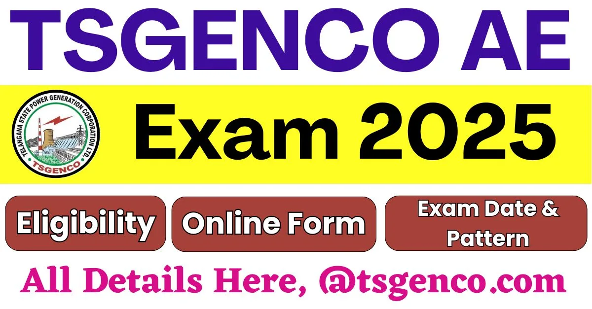 TSGENCO AE Exam 2025