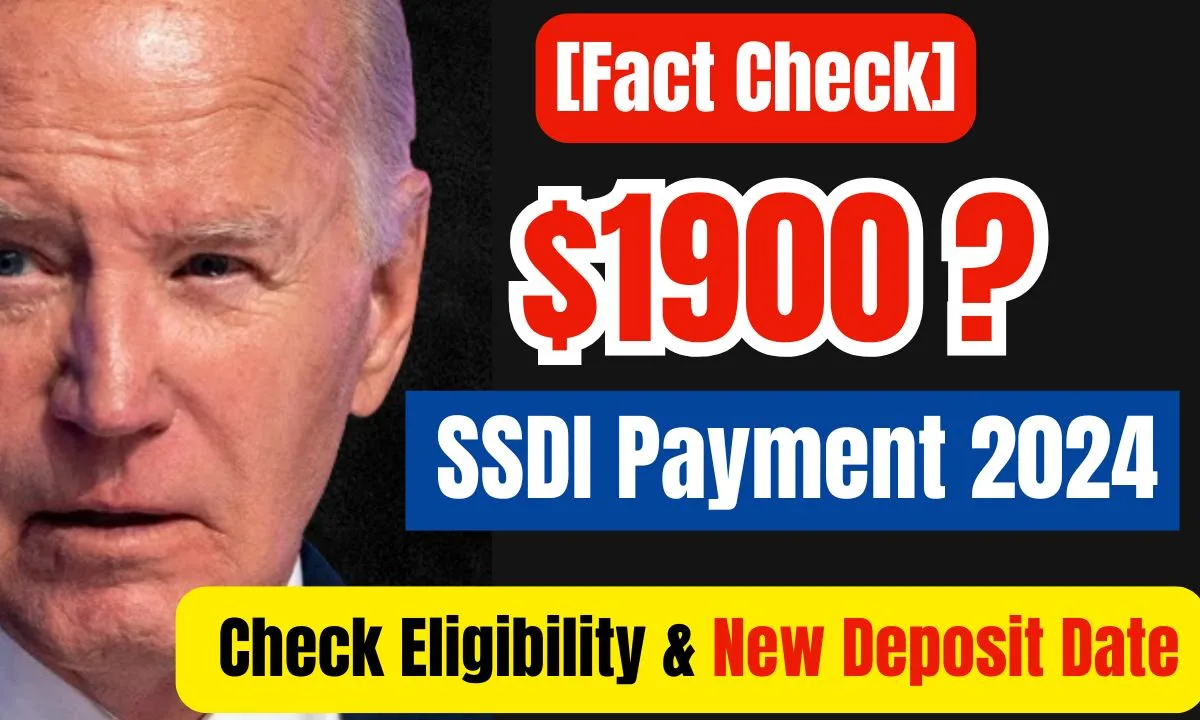 $1900 SSDI Payment November 2024