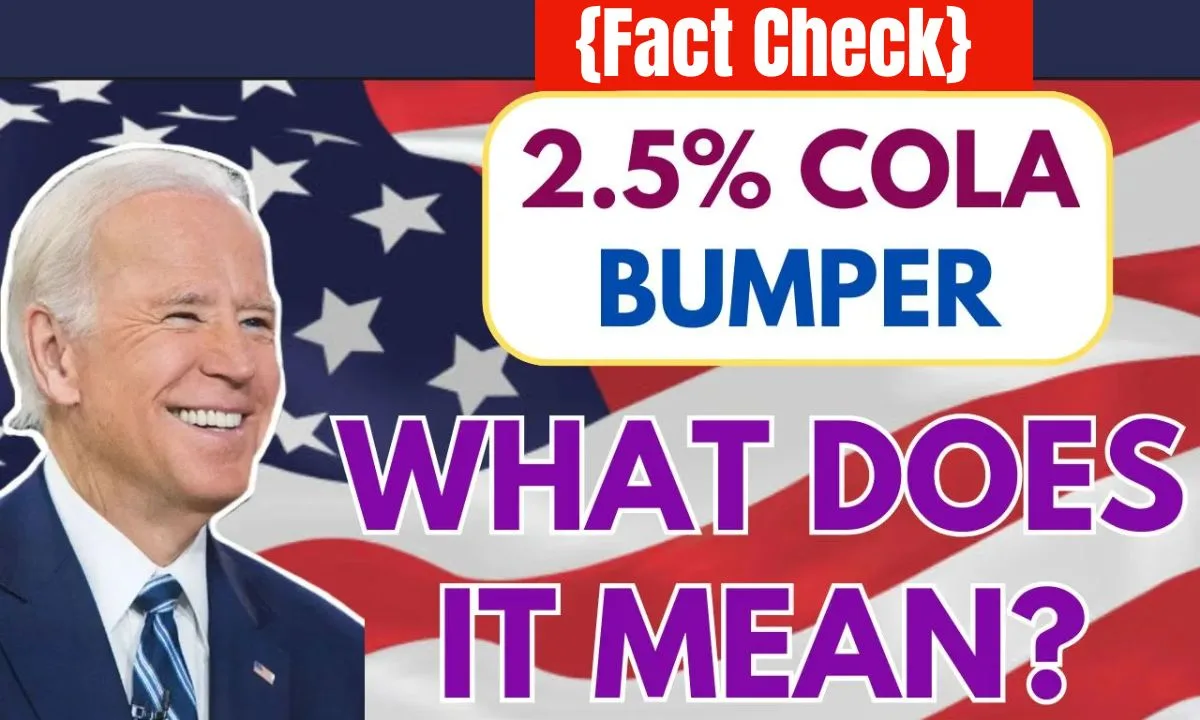 2.5% COLA Bumper: What Does It Mean?