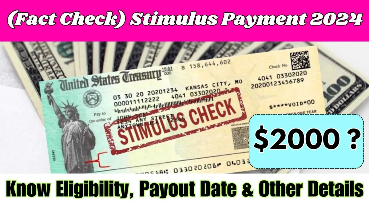 $2000 Stimulus Payment 2024 