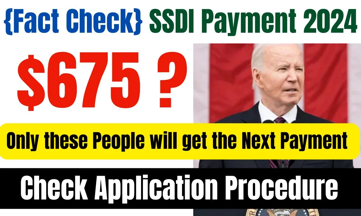 $675 SSDI Payment 2024