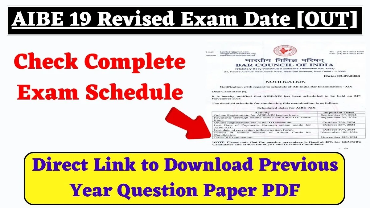 AIBE 19 Revised Exam Date OUT min jpg