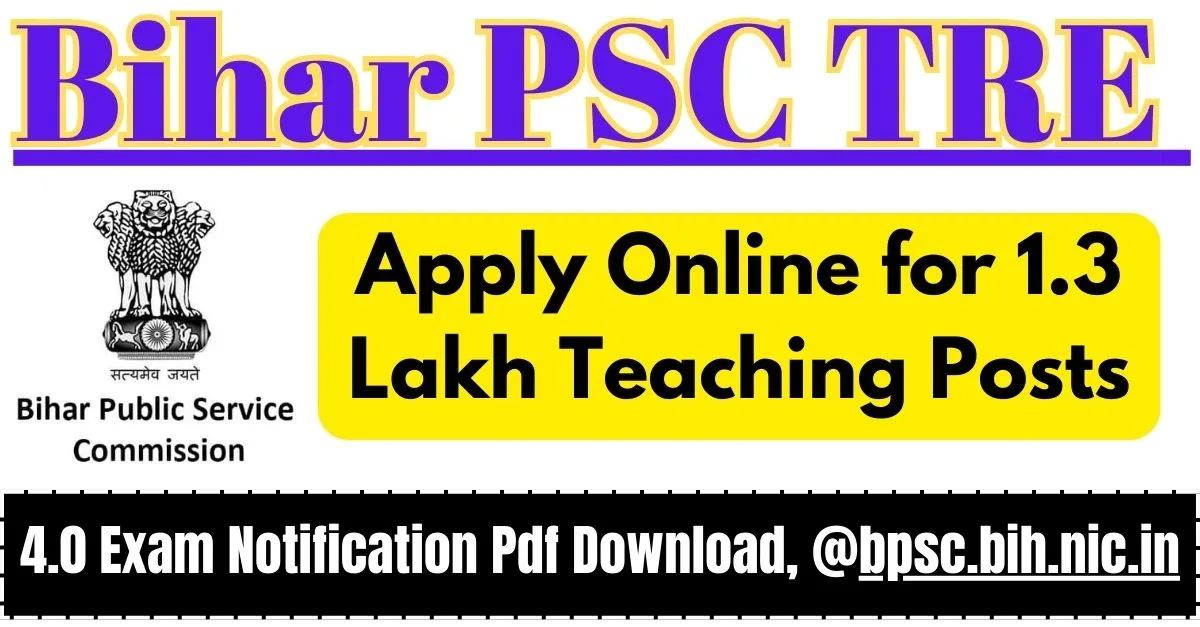 Bihar PSC TRE 4.0 Exam 2025