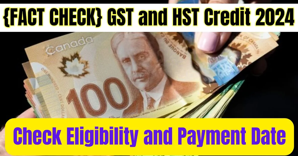 GST and HST Credit 2024