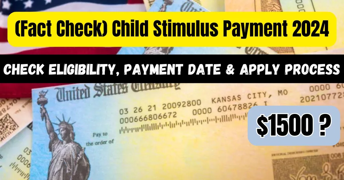 $1500 Child Stimulus Payment 2024