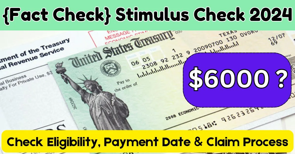 $6000 Stimulus Check 2024