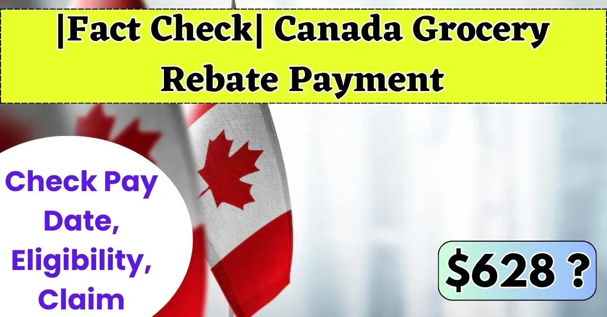 Canada $628 Grocery Rebate Payment