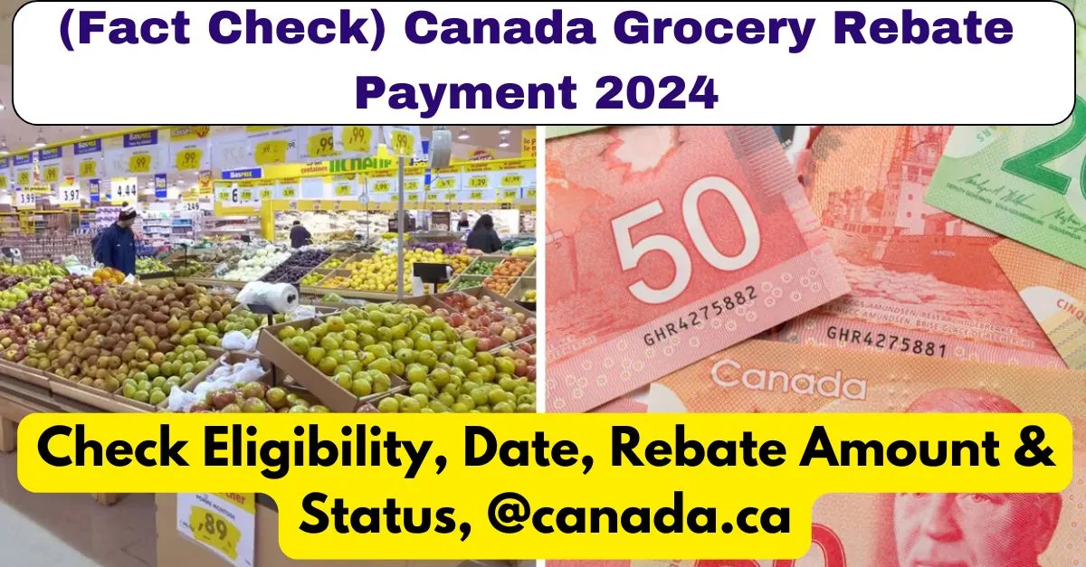 Canada Grocery Rebate Payment 