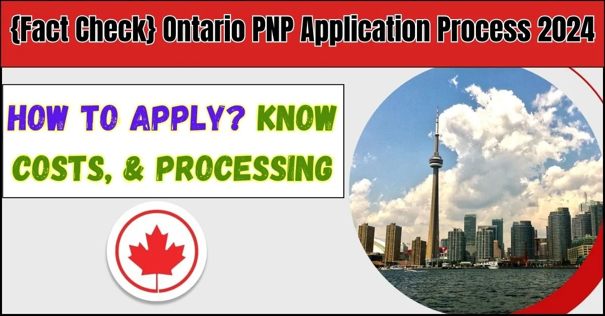 Ontario PNP Application 