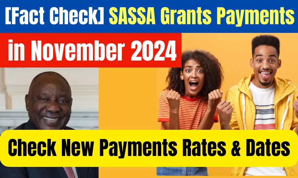 [Fact Check] SASSA Grants Payment in November 2024