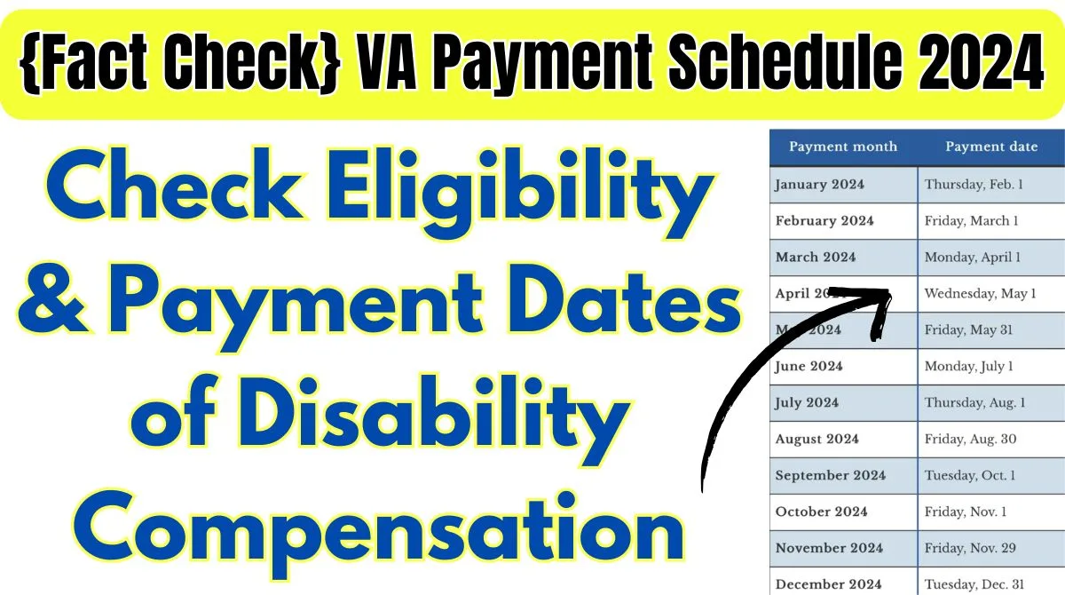 VA Payment Schedule 