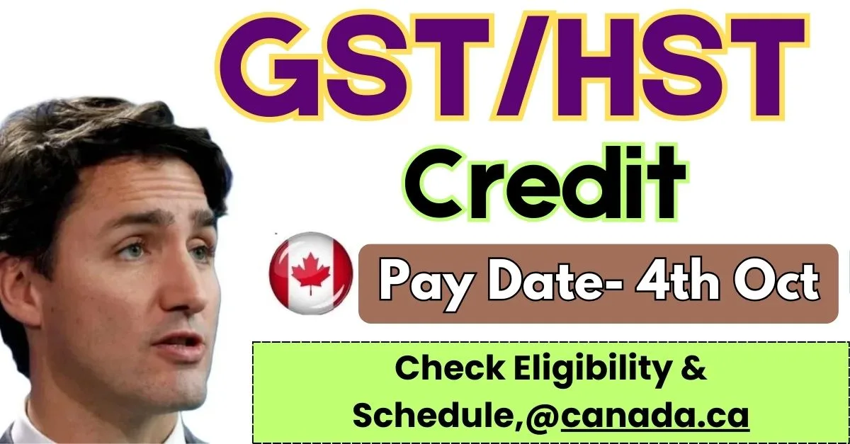 GST/HST Credit October 2024