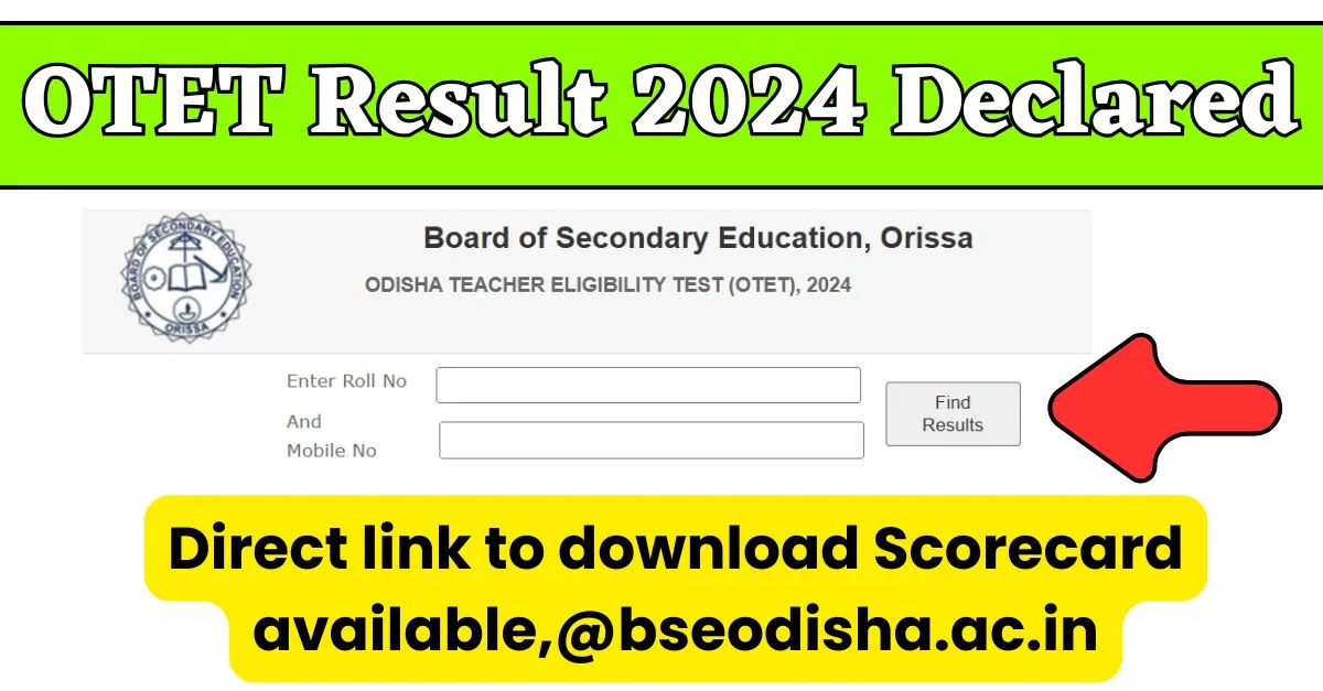 OTET Result 2024