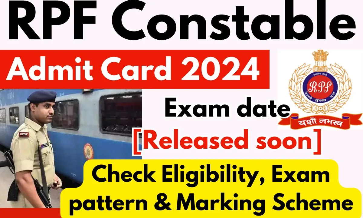 RPF Constable Admit Card 2024