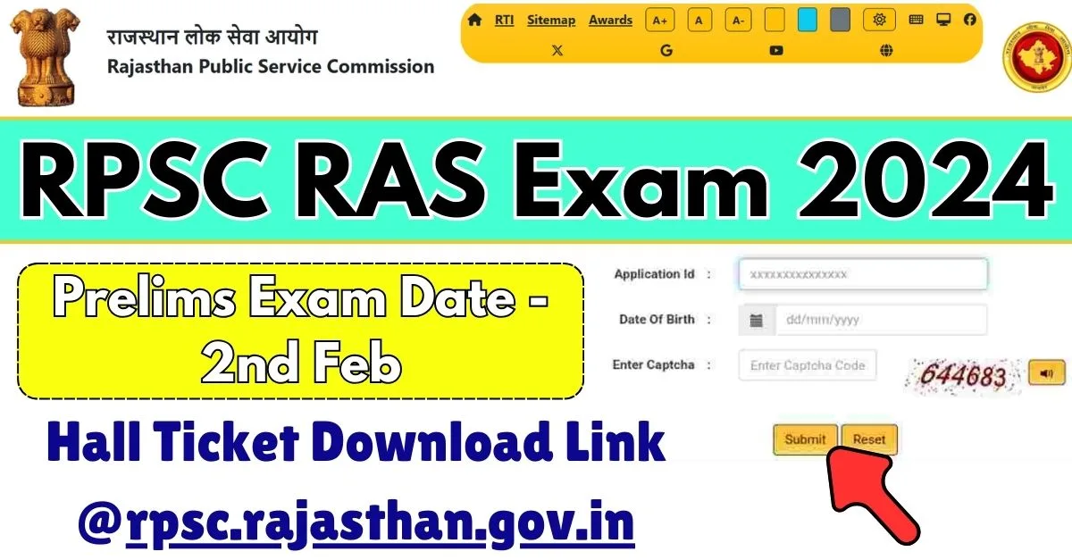 RPSC RAS Admit Card 2024