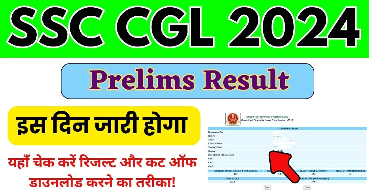 SSC CGL Prelims Result 2024