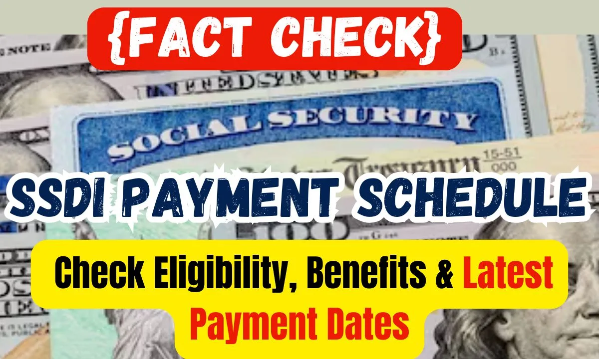 SSDI Payment Schedule November 2024