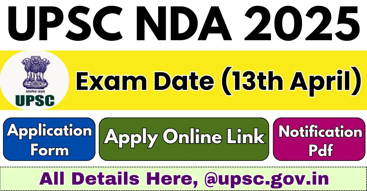 UPSC NDA Exam 2025 Notification