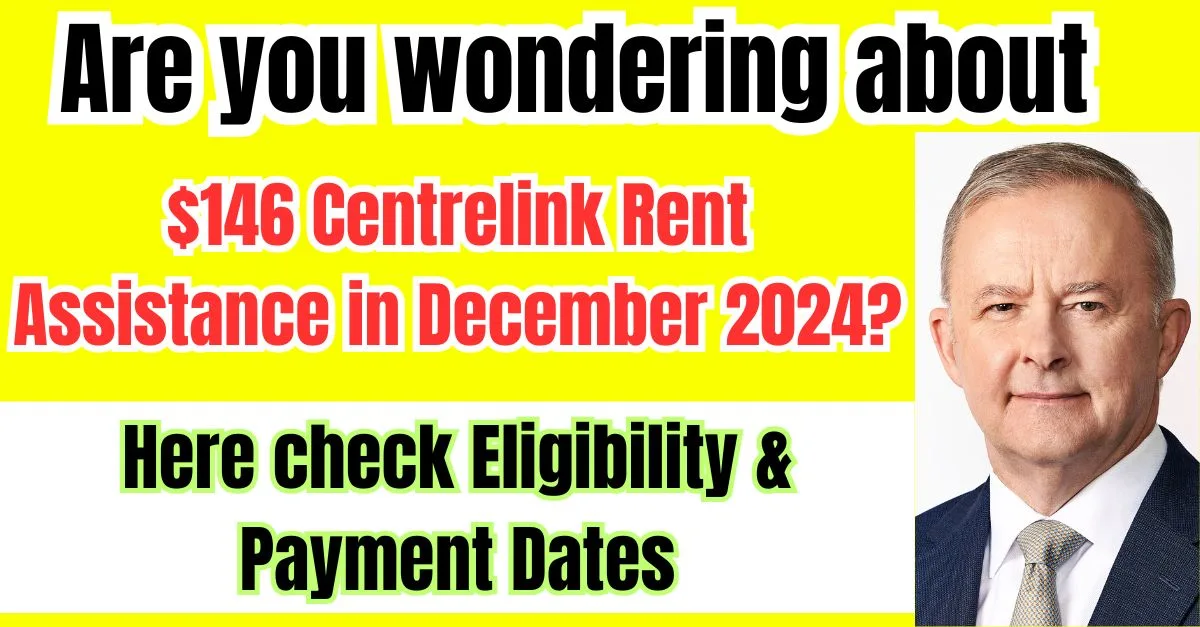 $146 Centrelink Rent Assistance 