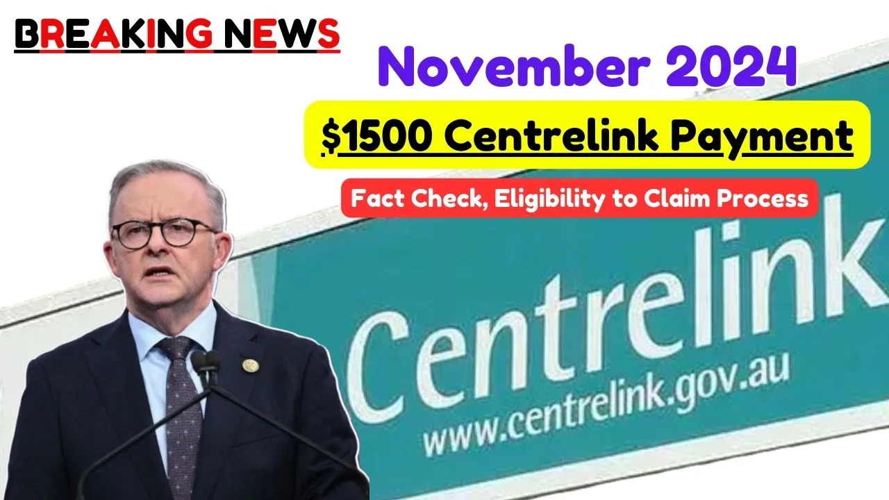 1500 Centrelink Payment