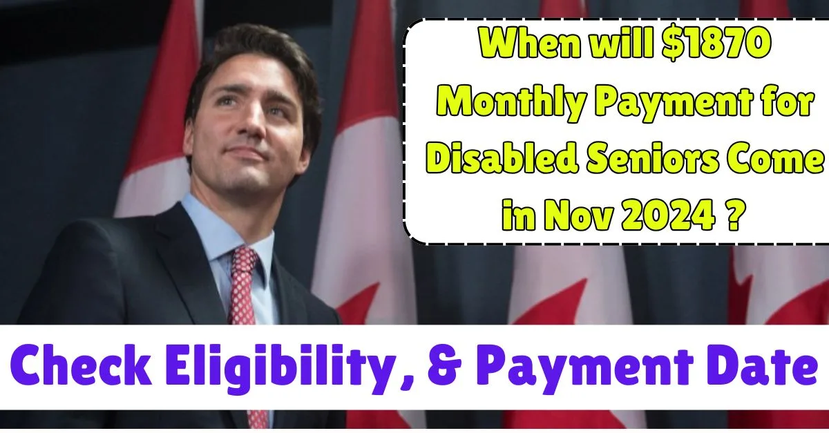 $1870 Monthly Payment for Disabled Seniors 