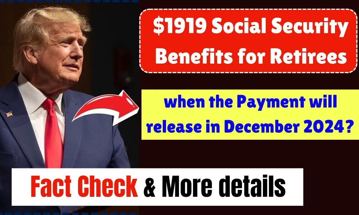 $1919 Social Security Benefits for Retirees