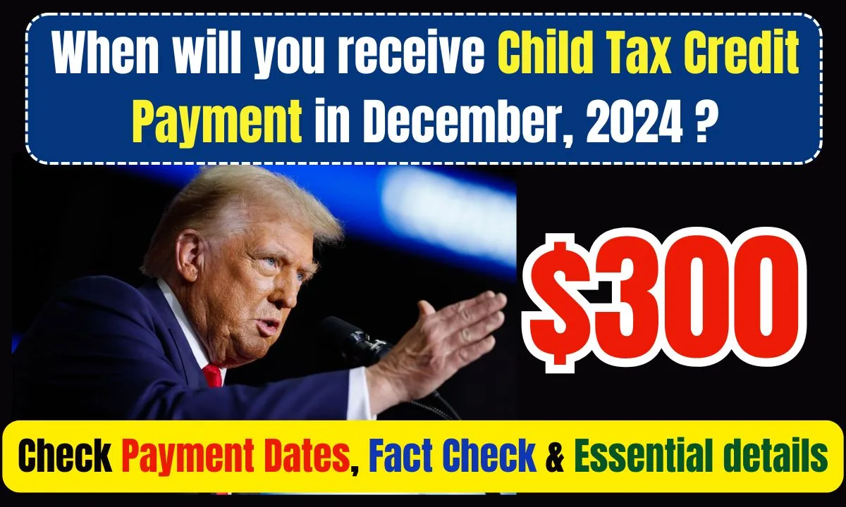 $300 Child Tax Credit Payment in December, 2024