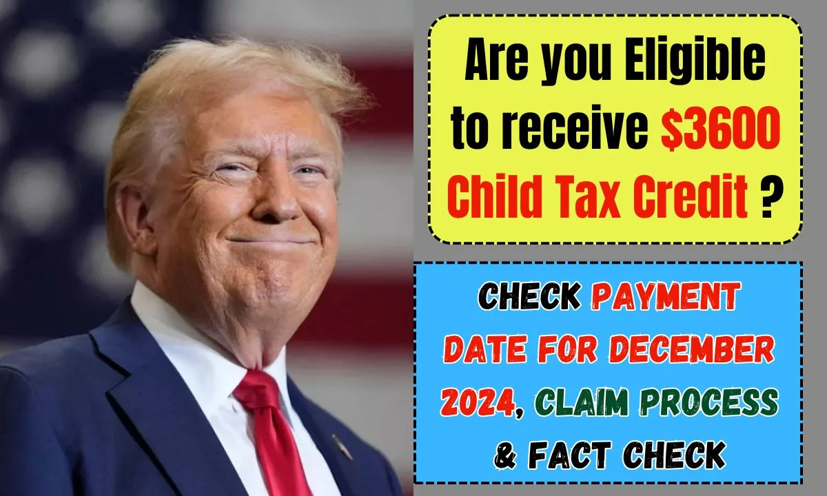 $3600 Child Tax Credit in December 2024