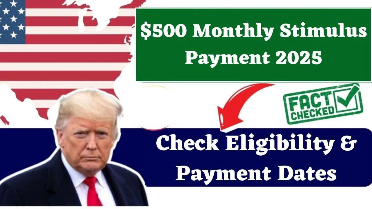 $500 Monthly Stimulus Payment 2025