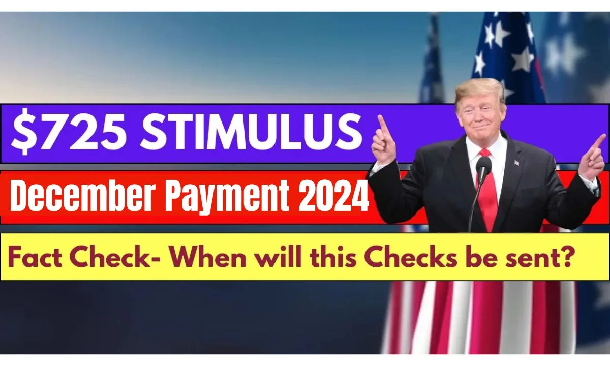 $725 Stimulus December Payment 2024