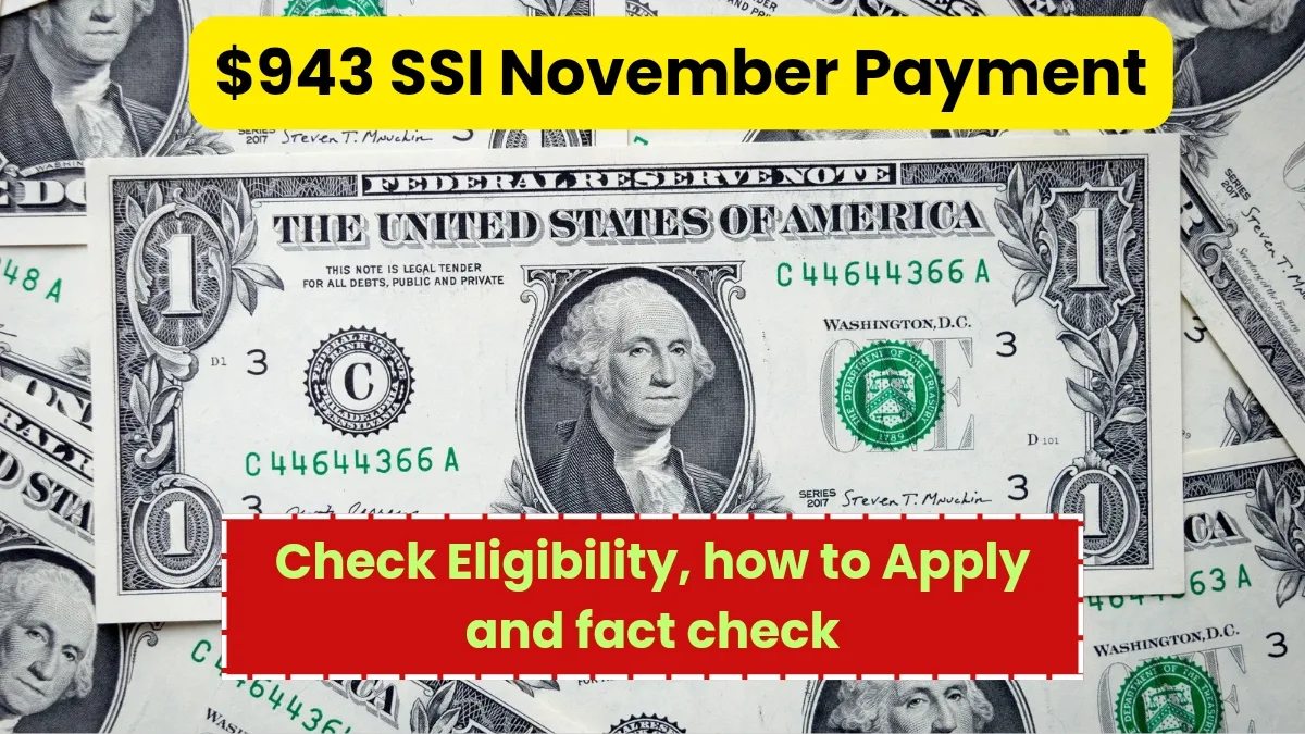 $943 SSI November Payment