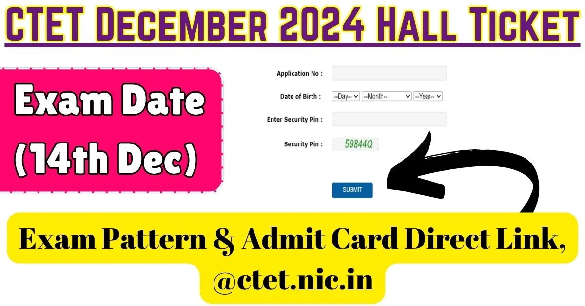 CTET December 2024 Hall Ticket min