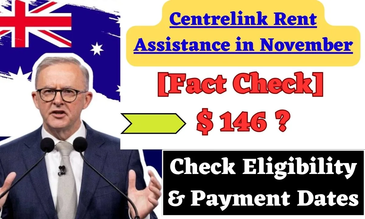 $146 Centrelink Rent Assistance in November