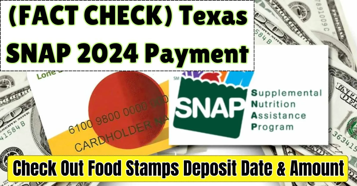 Texas SNAP 2024 Payment