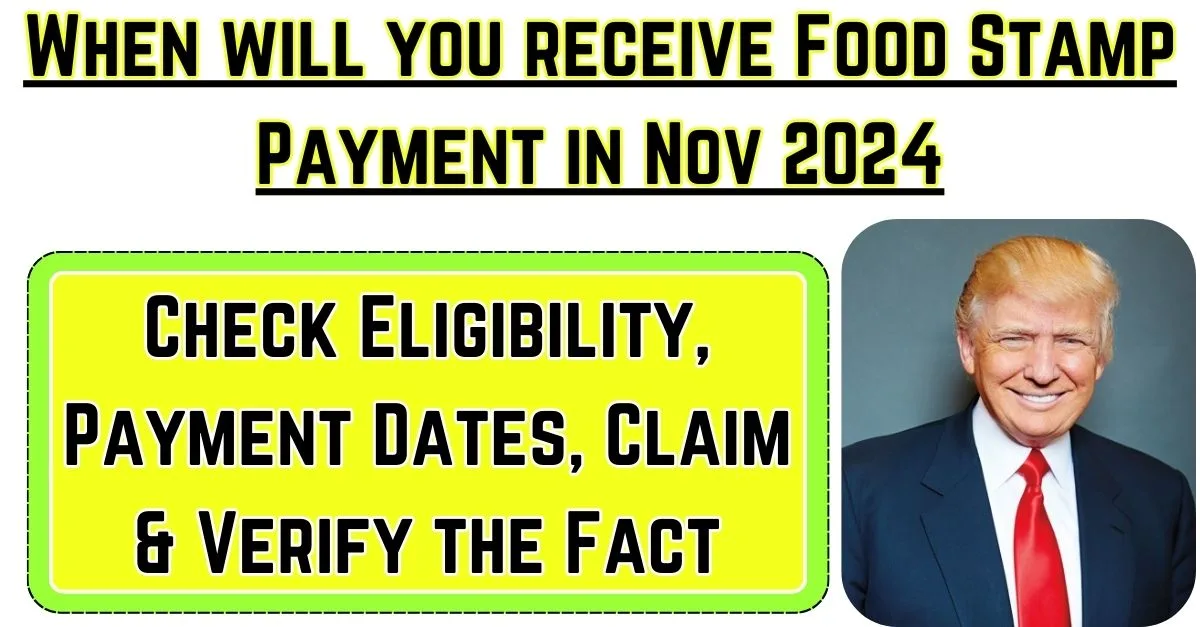 Food Stamp Payment in Nov 2024