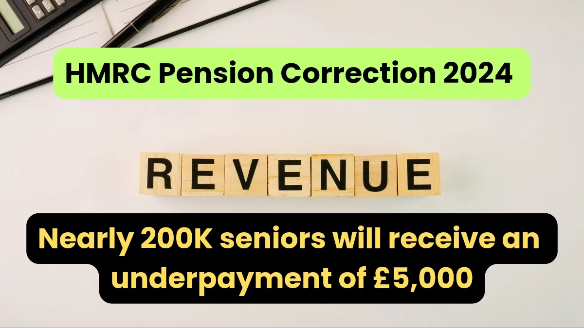 HMRC Pension Correction 2024