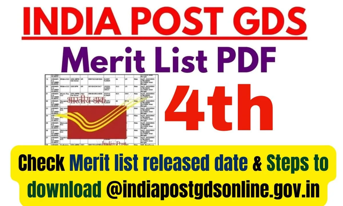 India Post GDS 4th Merit List 2024 PDF