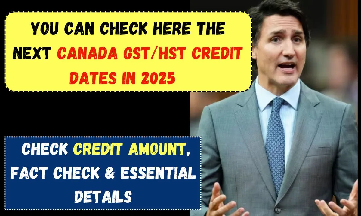 Next Canada GST/HST Credit dates in 2025