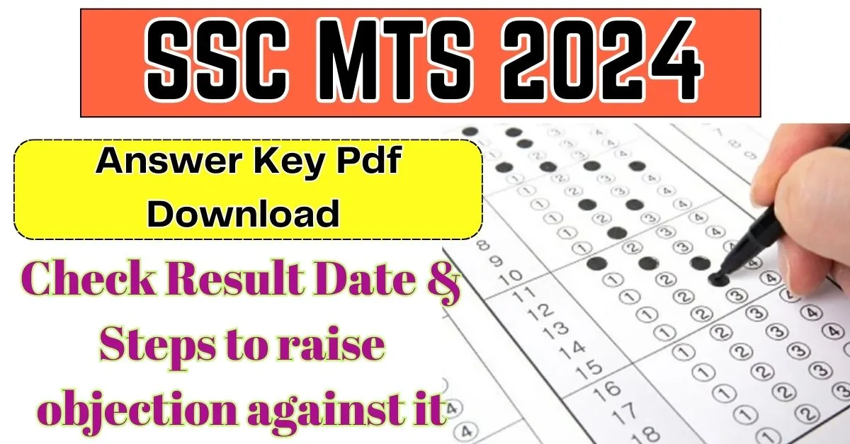 SSC MTS Answer Key 2024 