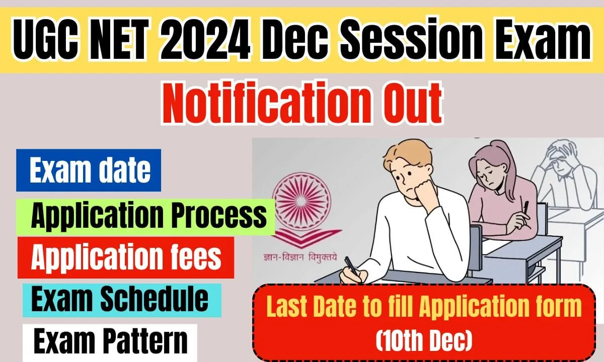 UGC NET 2024 Dec Session Exam Notification Out