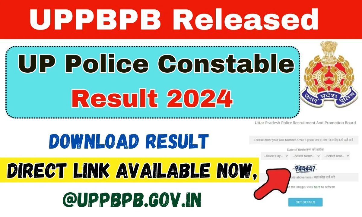 UPPBPB Released the UP Police Constable Result 2024