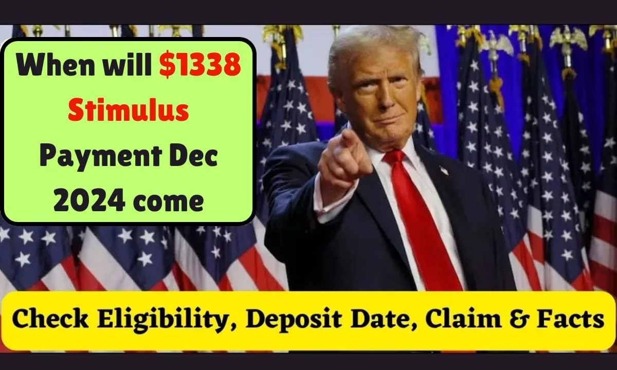 $1338 Stimulus Payment Dec 2024